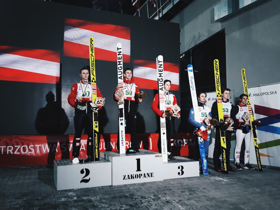Podium MŚJ Zakopane / Martyna Okrzesik