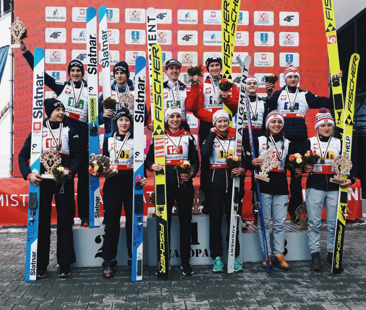Podium MŚJ Zakopane / Martyna Okrzesik